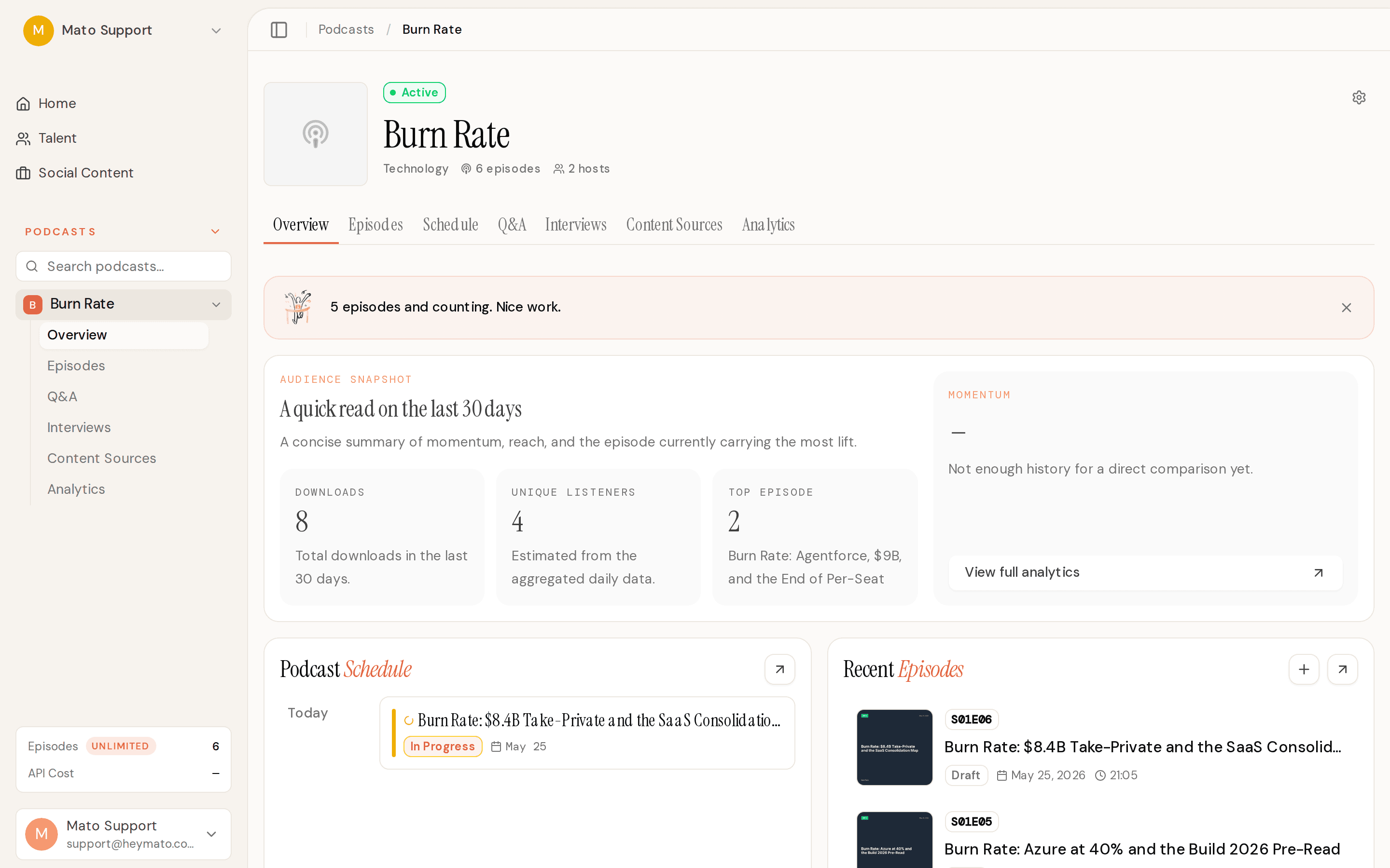 Cover Image for A New Way to Generate Episodes, Bulletproof Interview Recording, and a Theme Suggestions Fix That Took Seven PRs