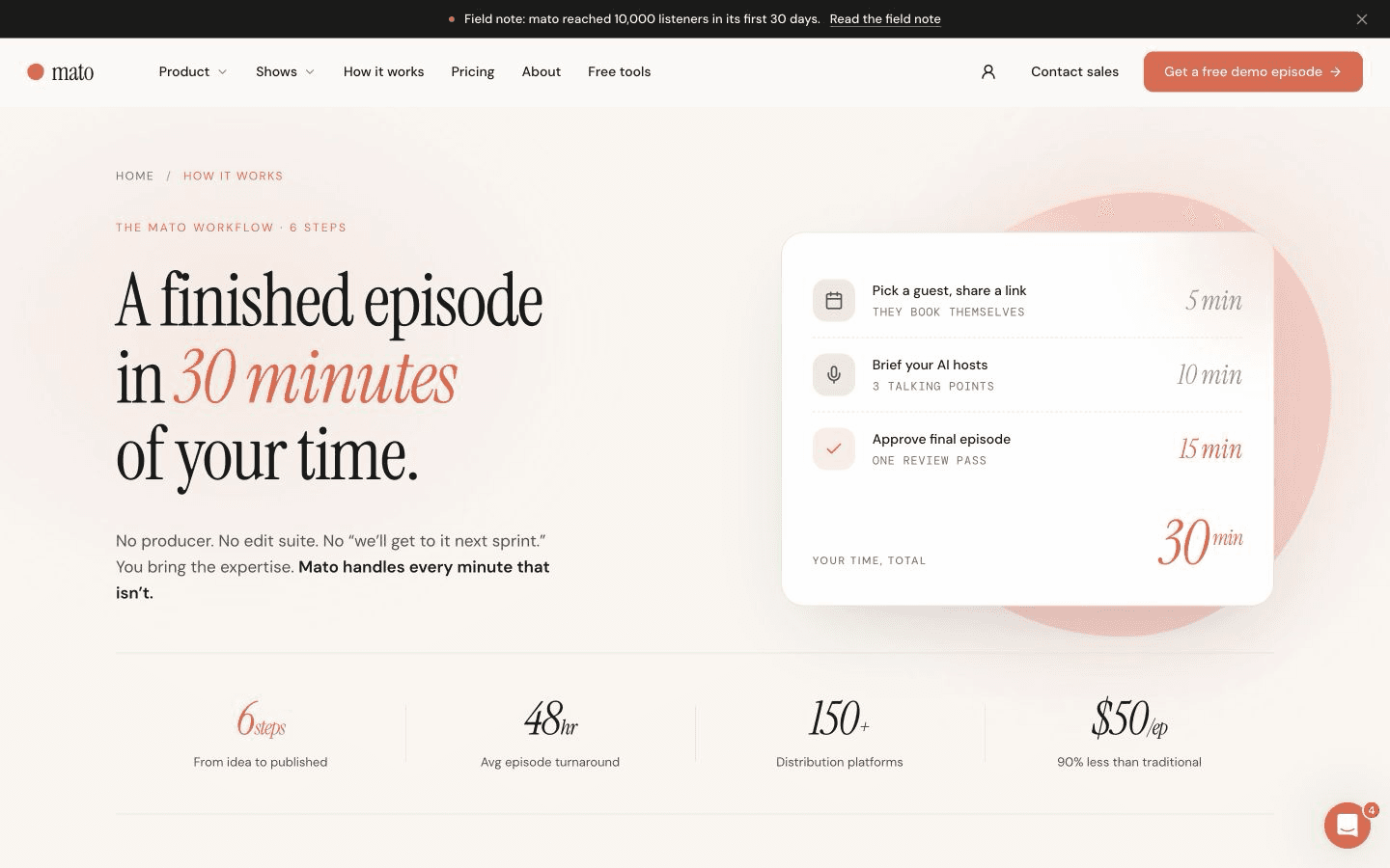 The public Mato workflow page