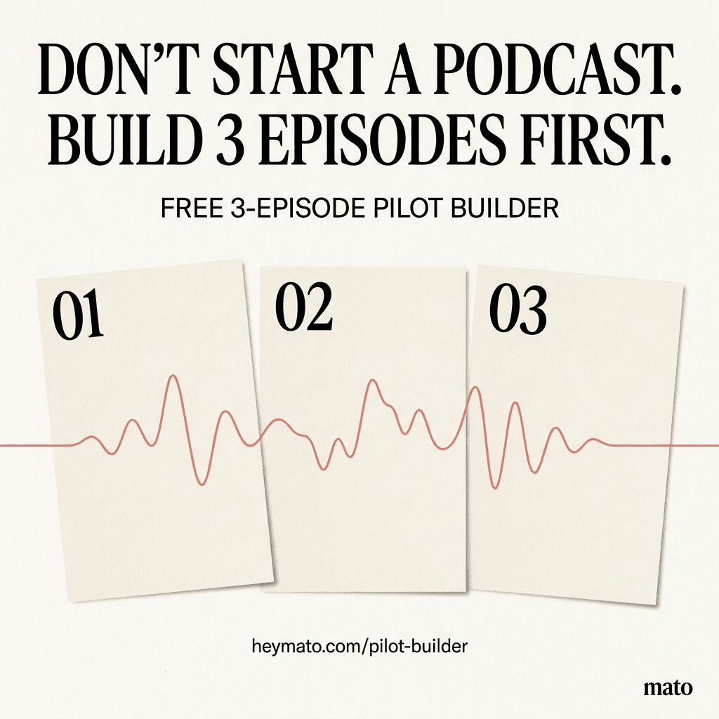 Cover Image for How to plan your first 3 podcast episodes before launch