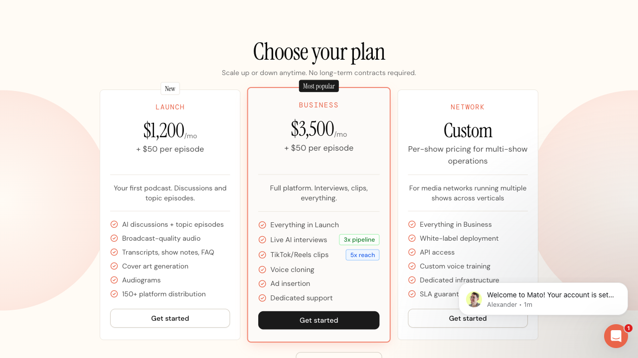 Plan selection
